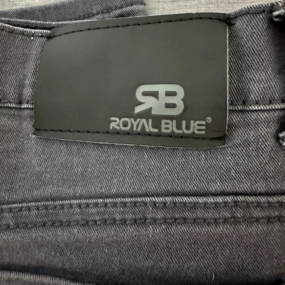 Royal Blue Mens Dark Gray Jeans - Picture 3 of 10